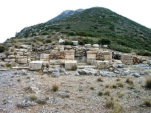 Anemospilia viewed from the north