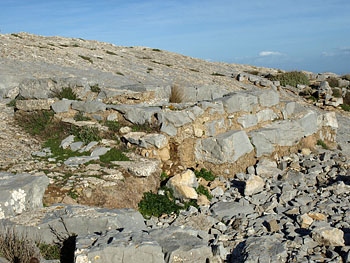 Juktas Peak Sanctuary: the altar from the south