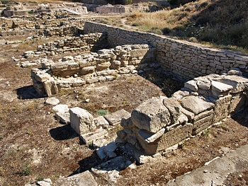 Southern ship sheds, which continue under the hill